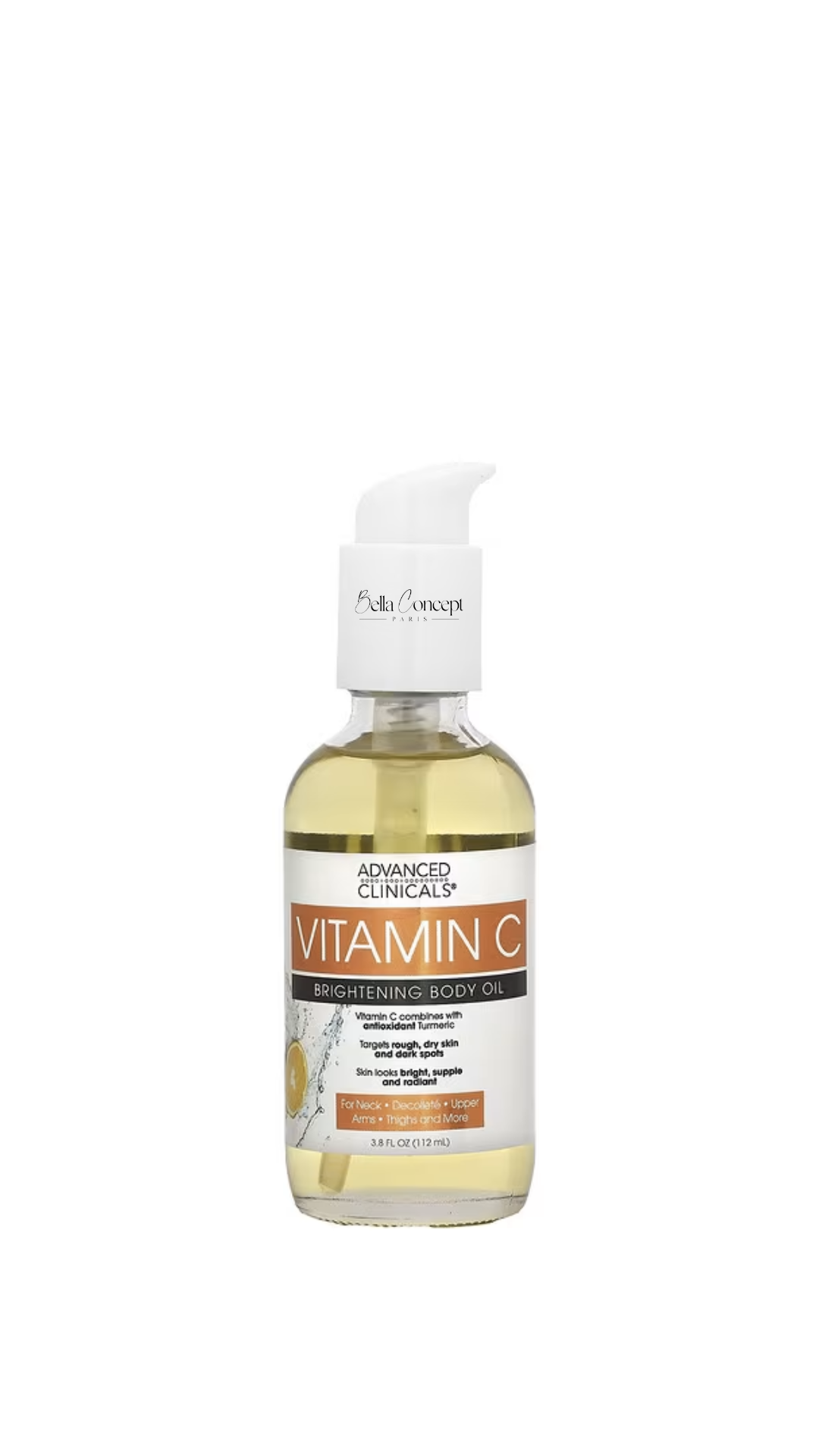 Huile pour le corps illuminatrice, Vitamine C, Advanced Clinicals